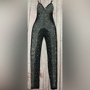 Banjul Glittering Black bodysuit. Statement piece winner!!!